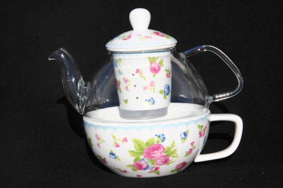Glass/Porcelain T41 Cottage Rose
